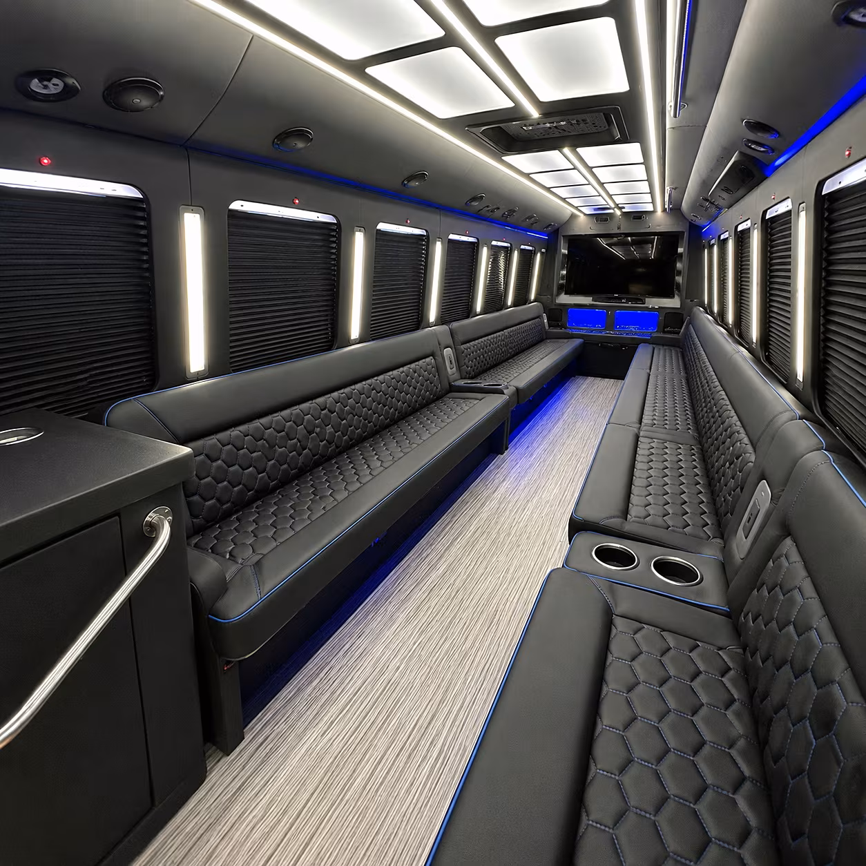 Boise Bachelor & Bachelorette Transportation party bus interior