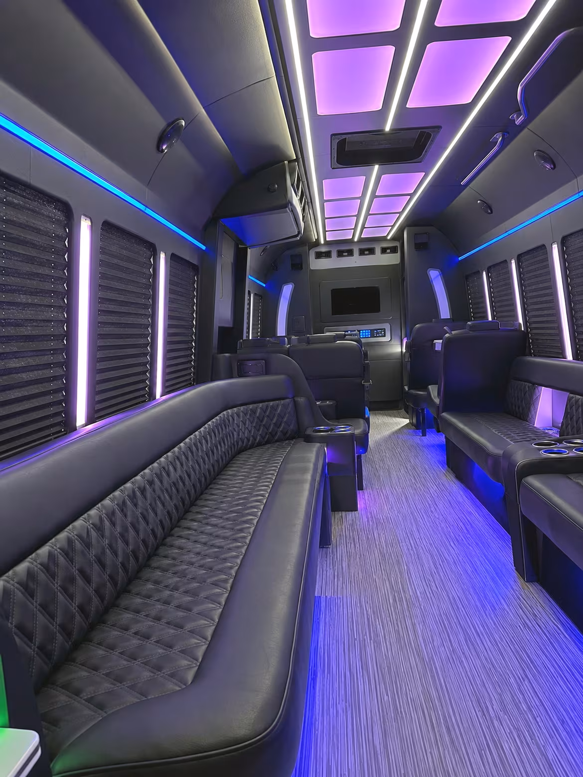 Boise Concert & Music Festival Transportation party bus interior