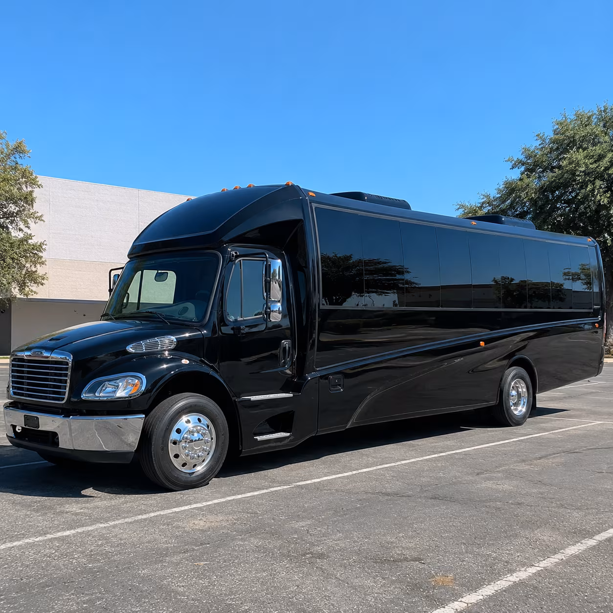 Boise School Event Transportation party bus exterior