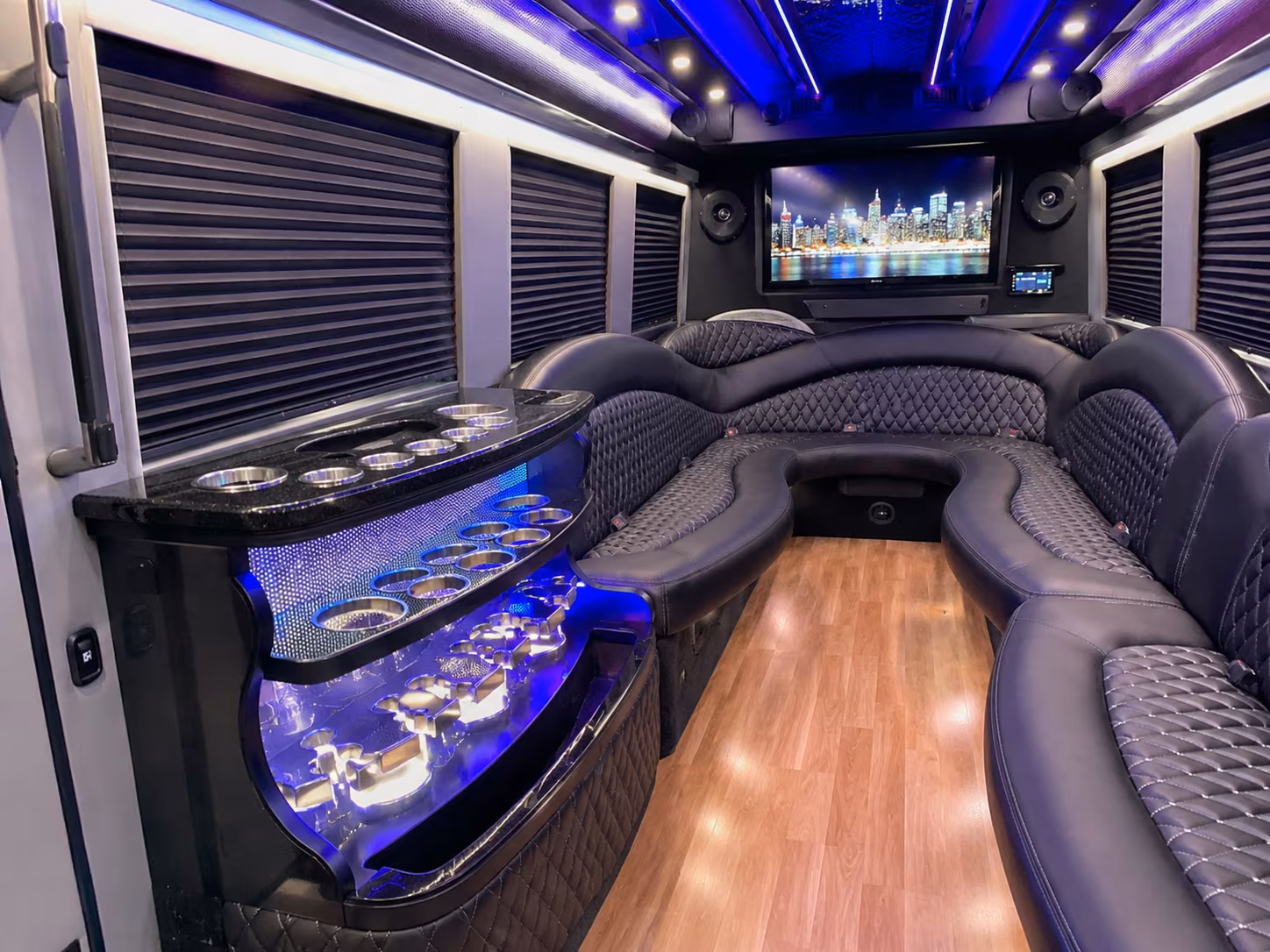 Boise Wedding Transportation onboard seating
